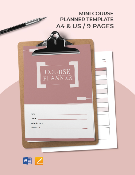 Mini Course Planner