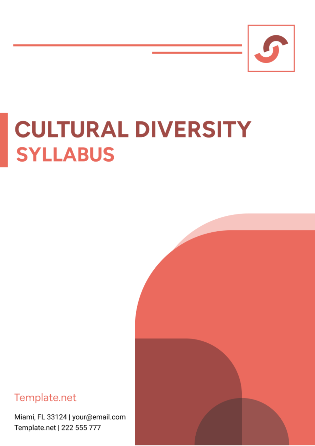 Cultural Diversity Syllabus Template