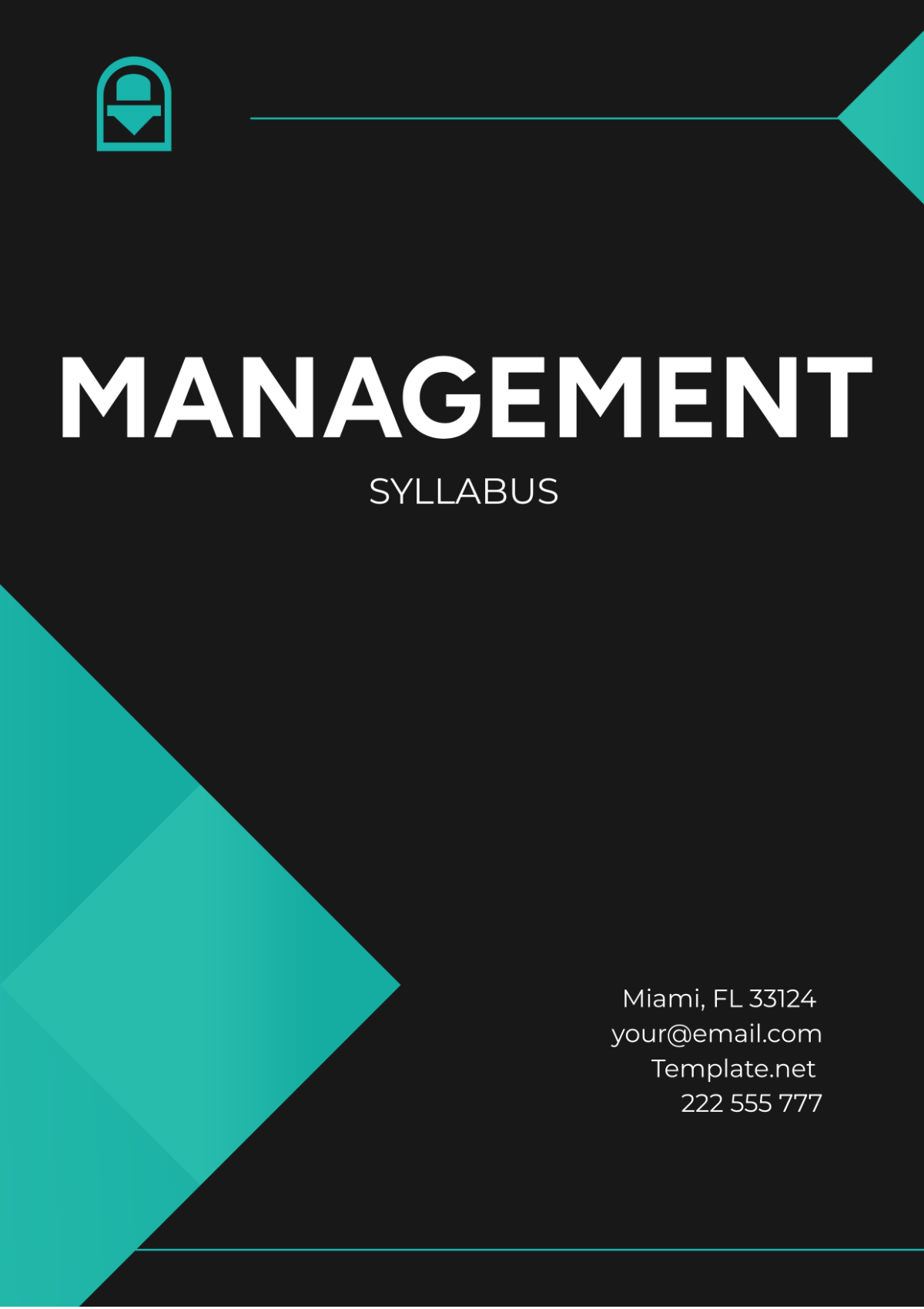 Management Syllabus Template