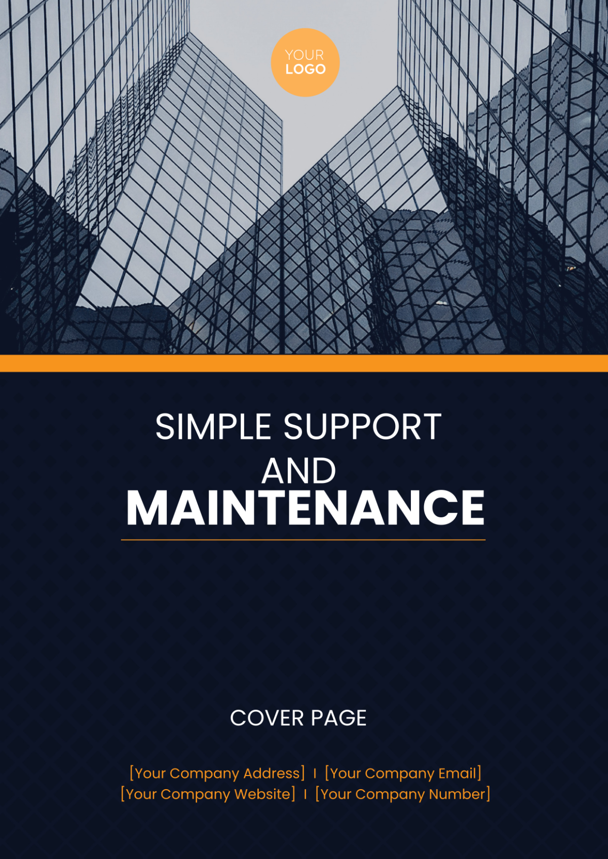 Simple Support and Maintenance Cover Page