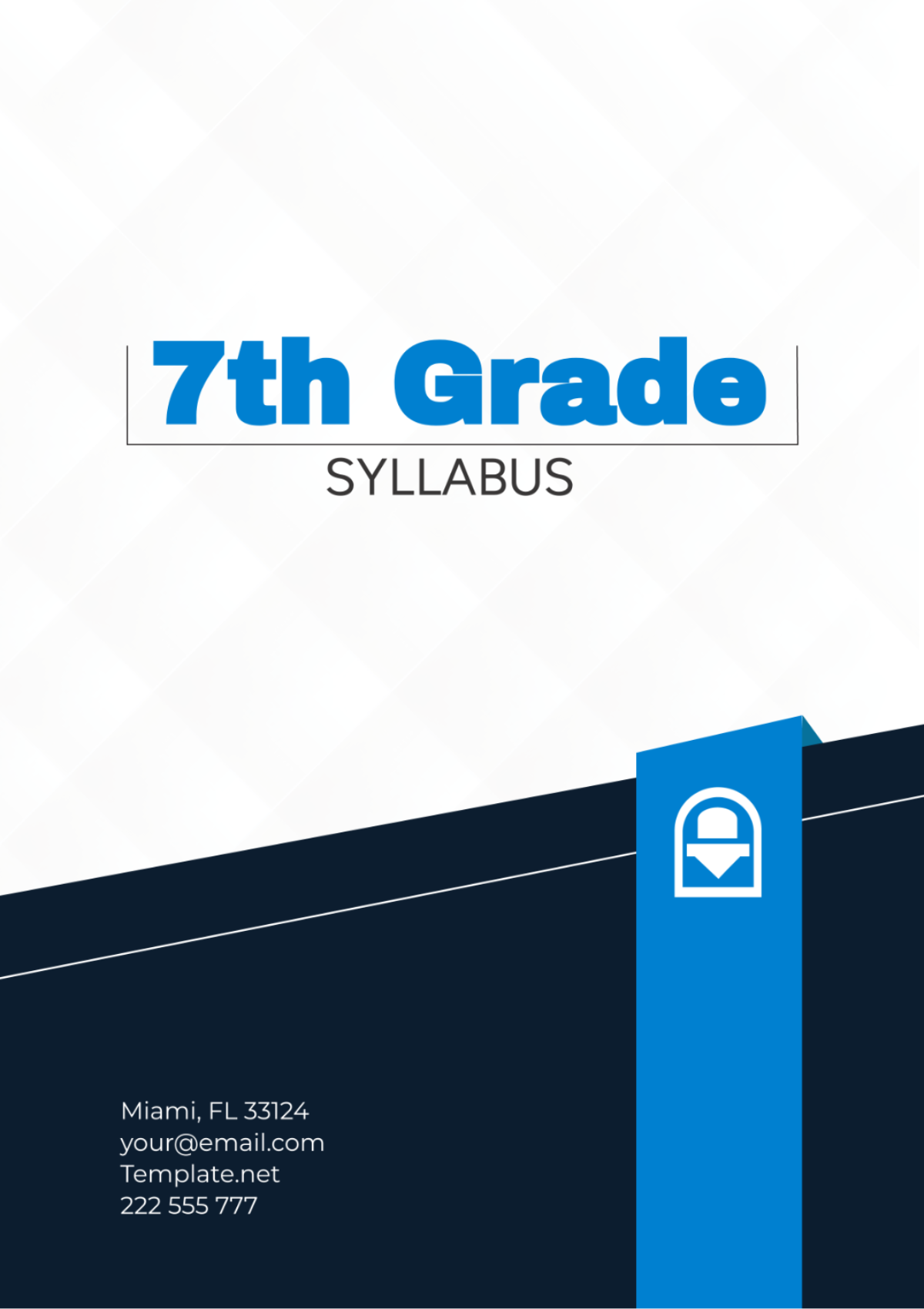 7Th Grade Syllabus Template