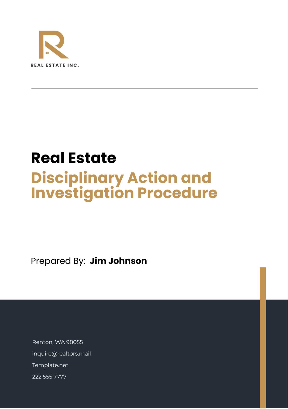 Real Estate Employee Training Schedule Template