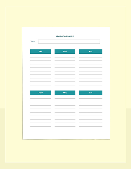 Student course planner Printable