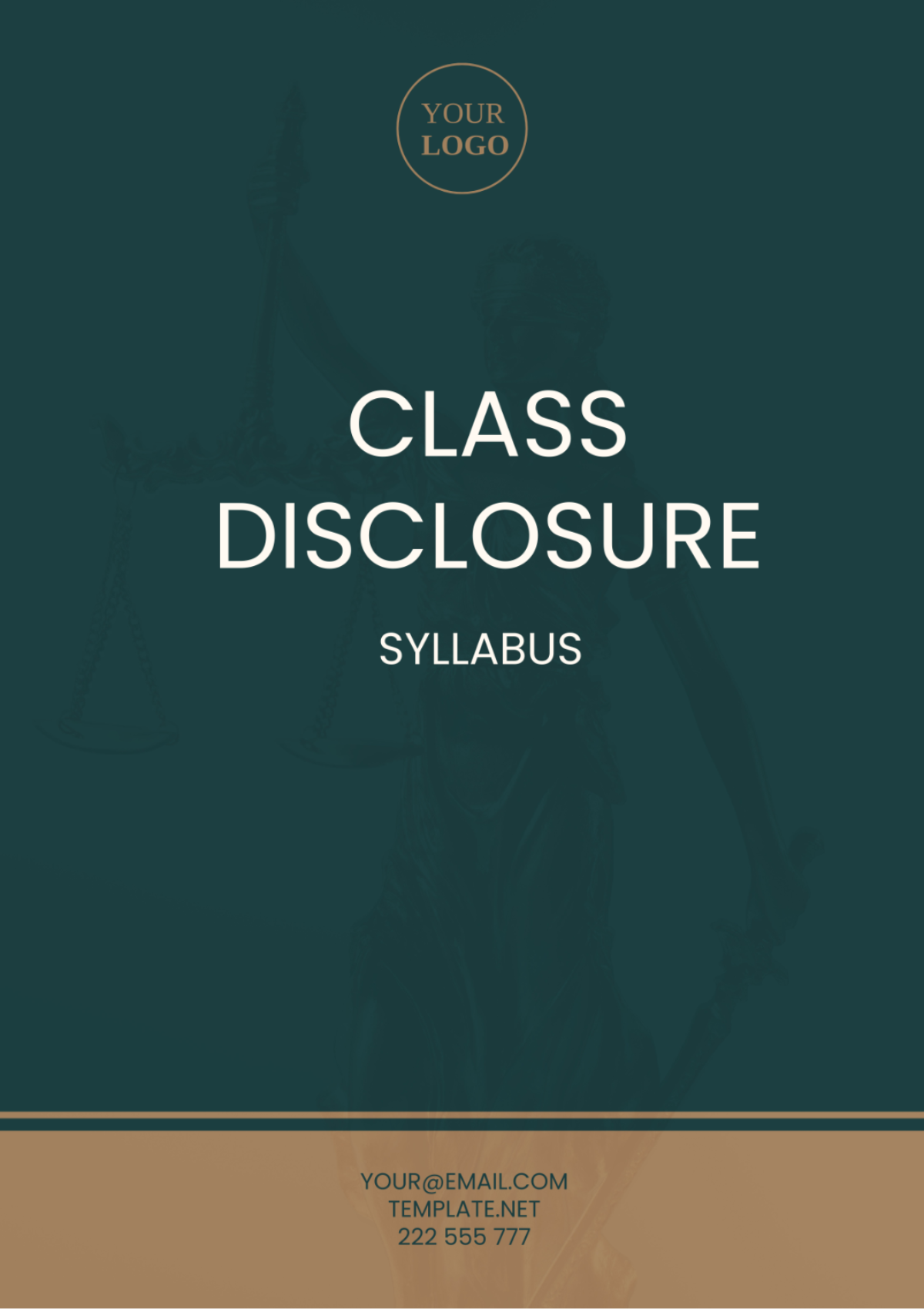 Free Class Disclosure Syllabus Template