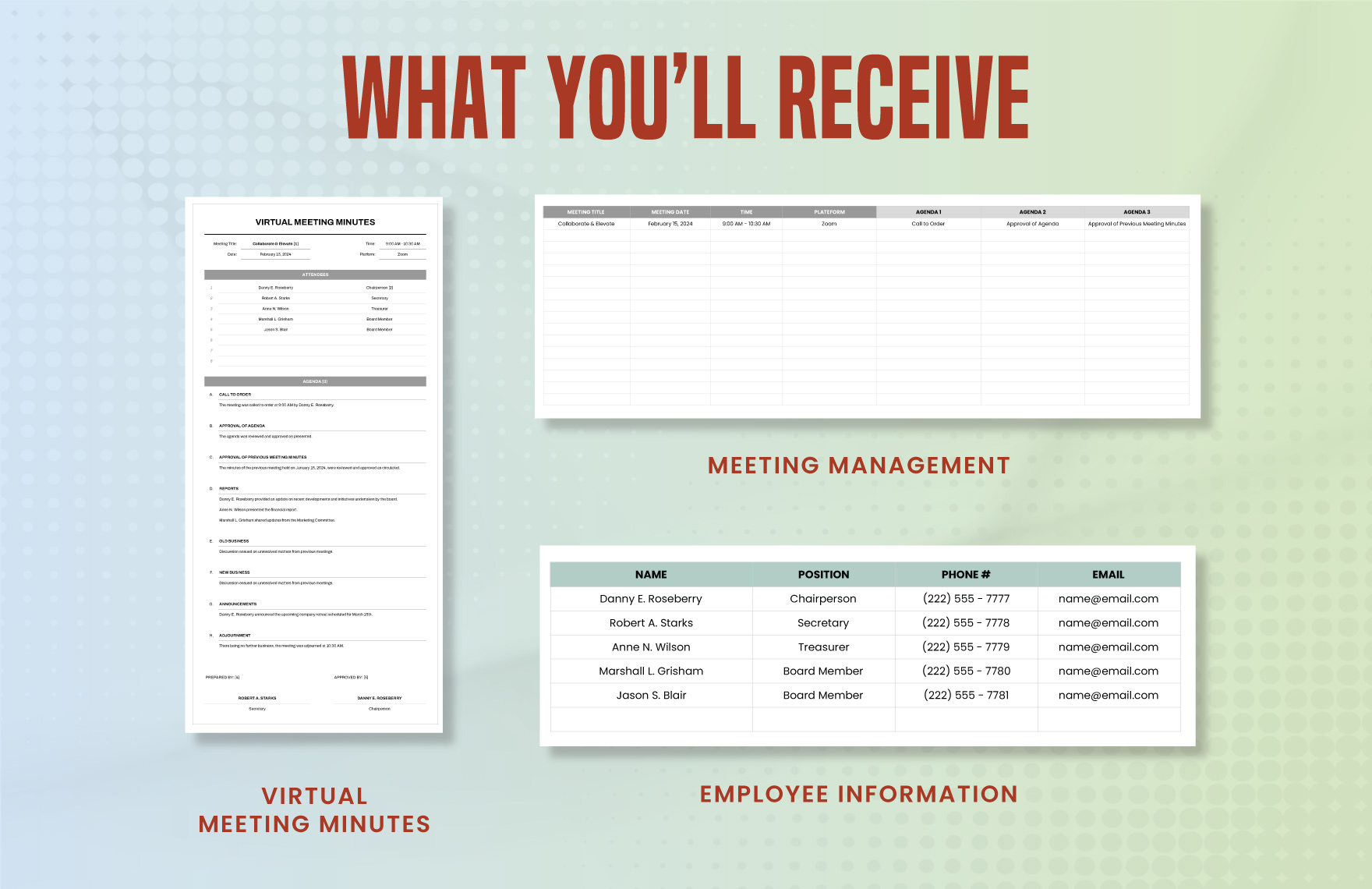 Virtual Meeting Minutes Template