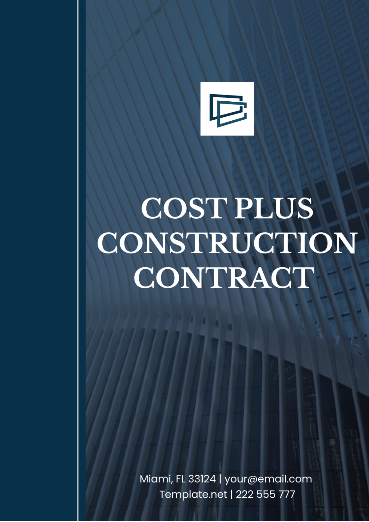 Cost Plus Construction Contract Template - Edit Online & Download