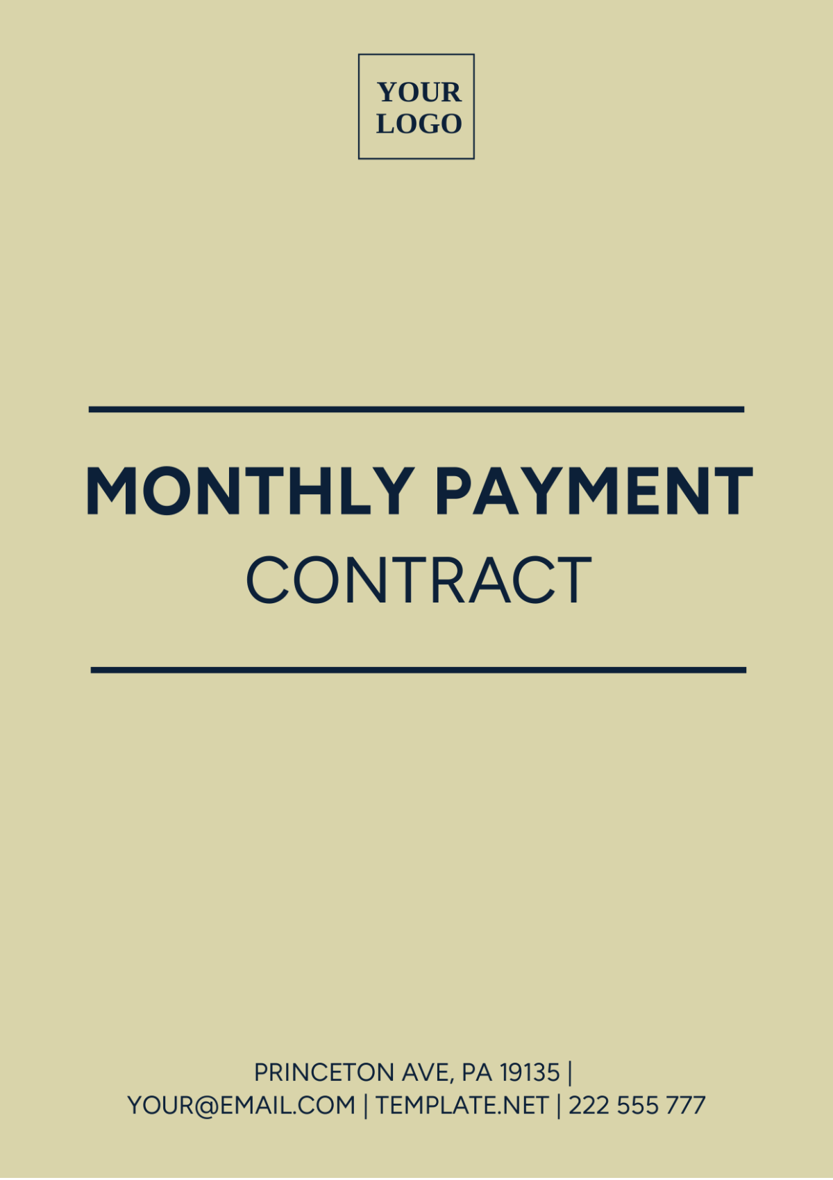 Free Payment Contract Templates Editable And Printable