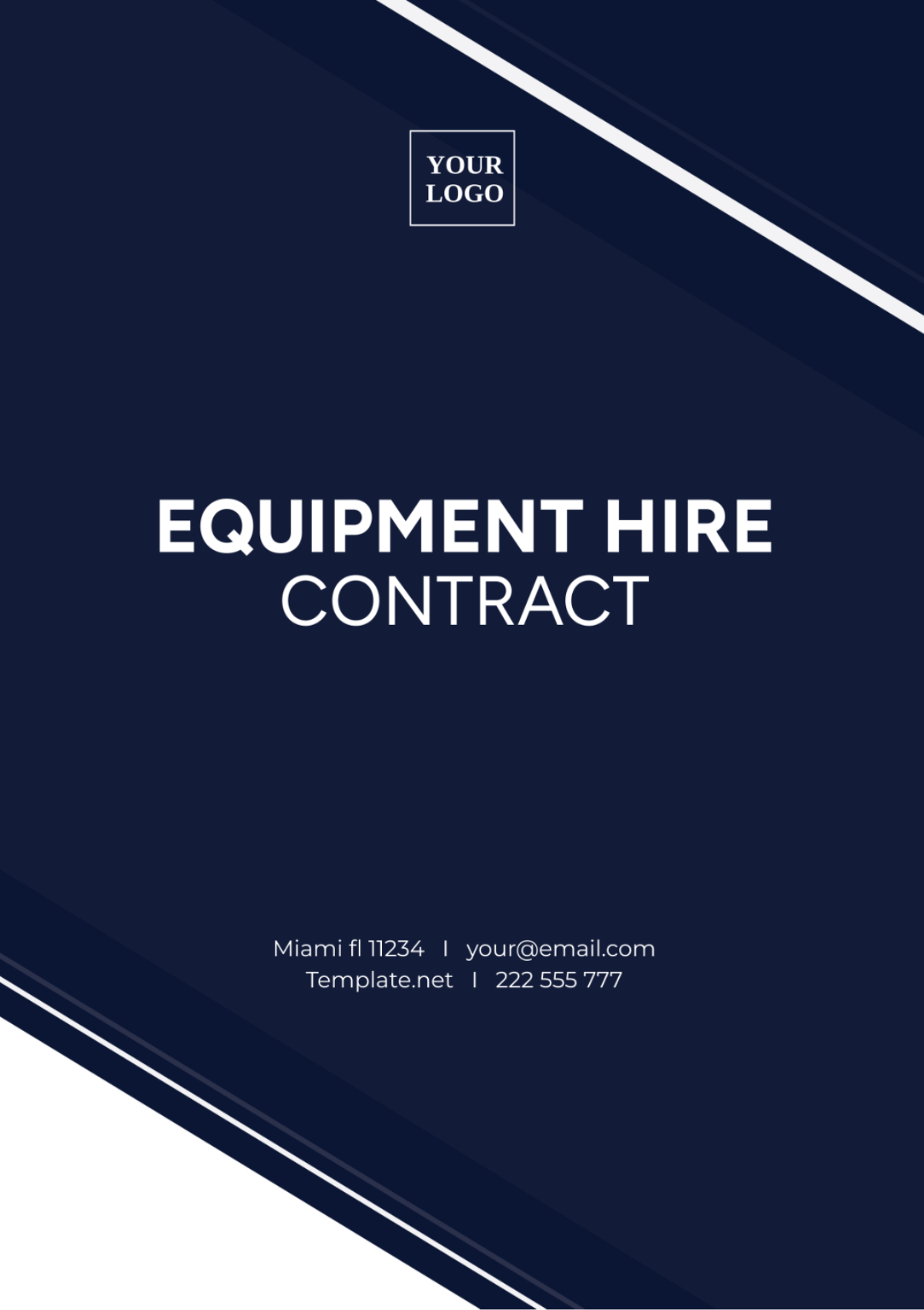 Equipment Hire Contract Template - Edit Online & Download