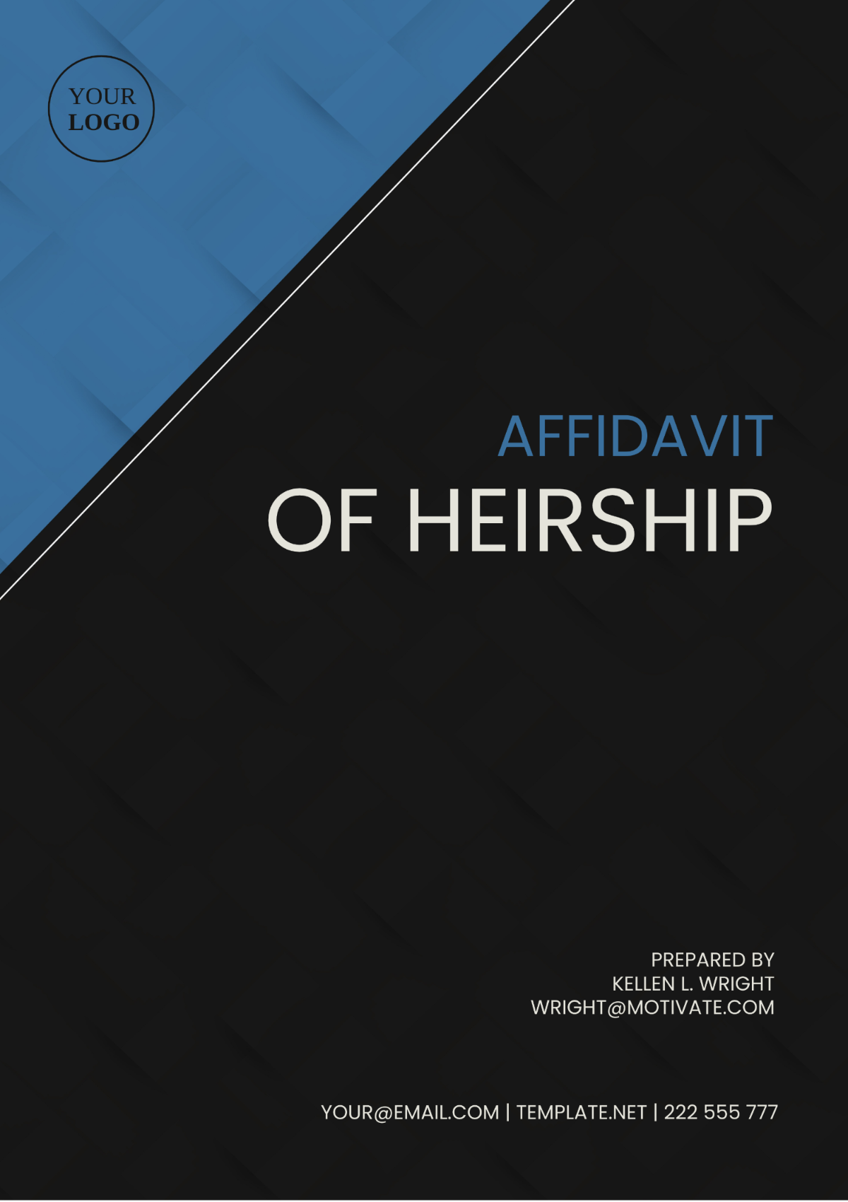 North Carolina Affidavit of Heirship Template - Edit Online & Download