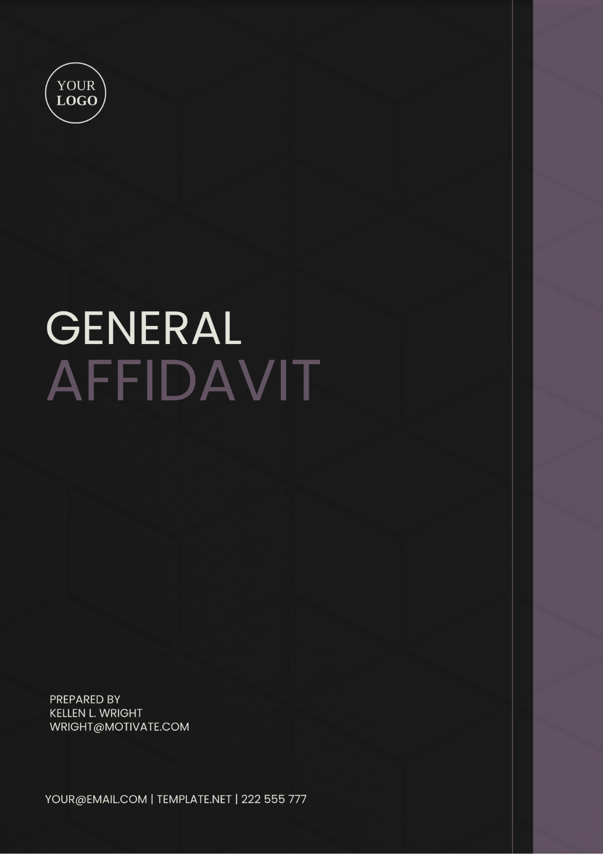 Arkansas General Affidavit Template - Edit Online & Download