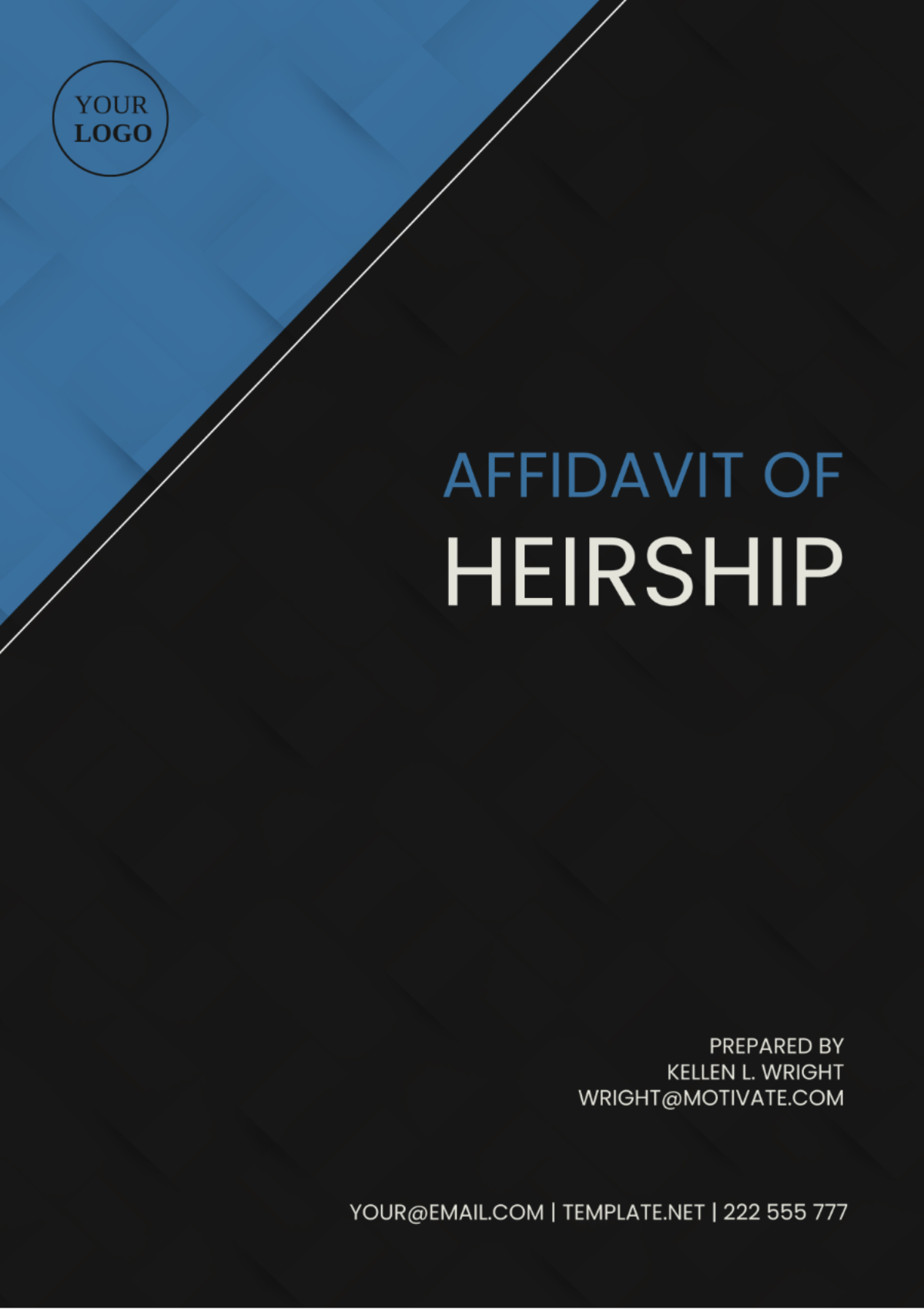 Pennsylvania Affidavit of Heirship Template - Edit Online & Download