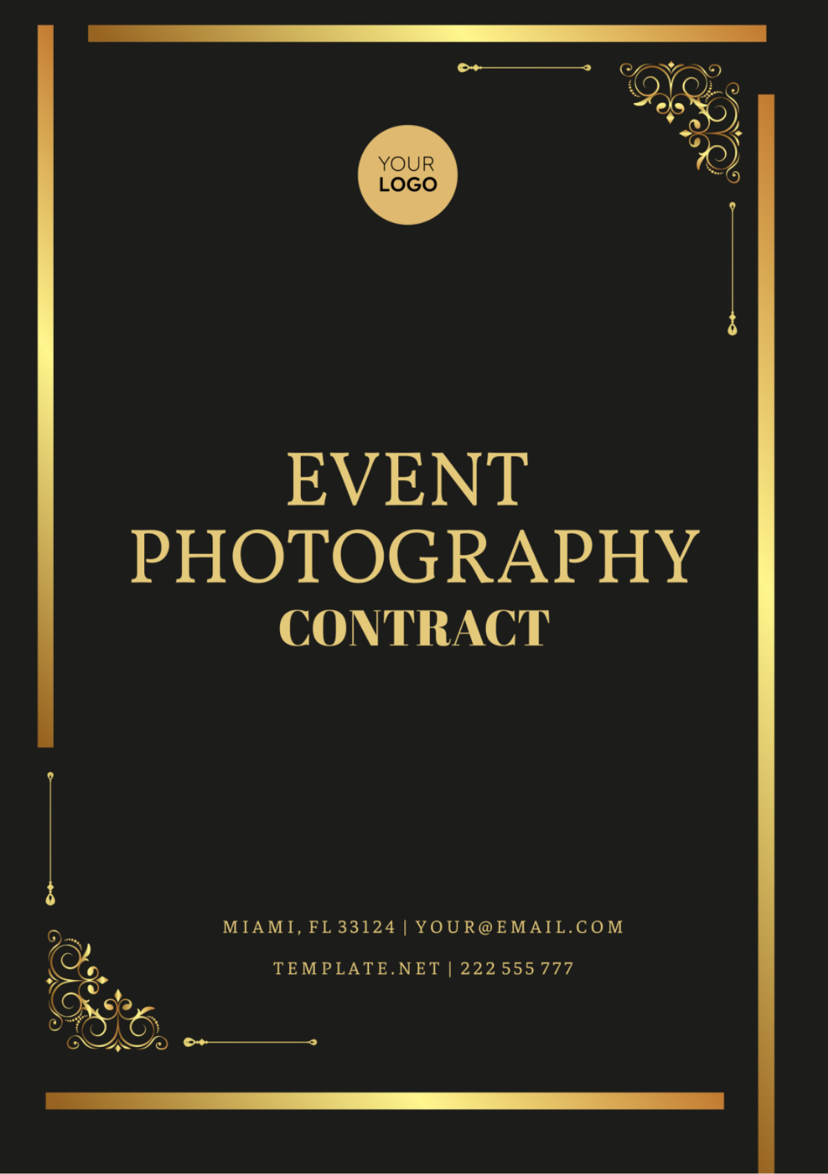 Event Photography Contract Template - Edit Online & Download