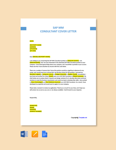 Free SAP Trainer Cover Letter Template - Google Docs, Word | Template.net