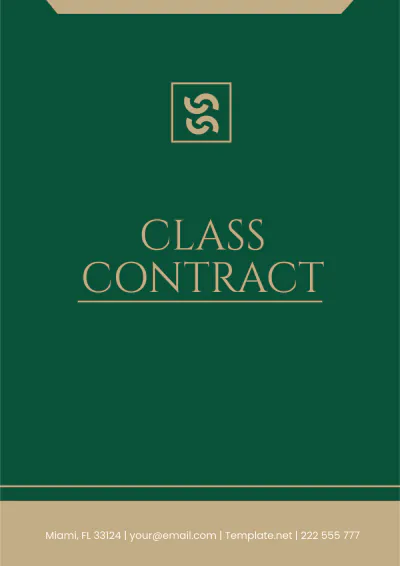Free Class Contract Template to Edit Online