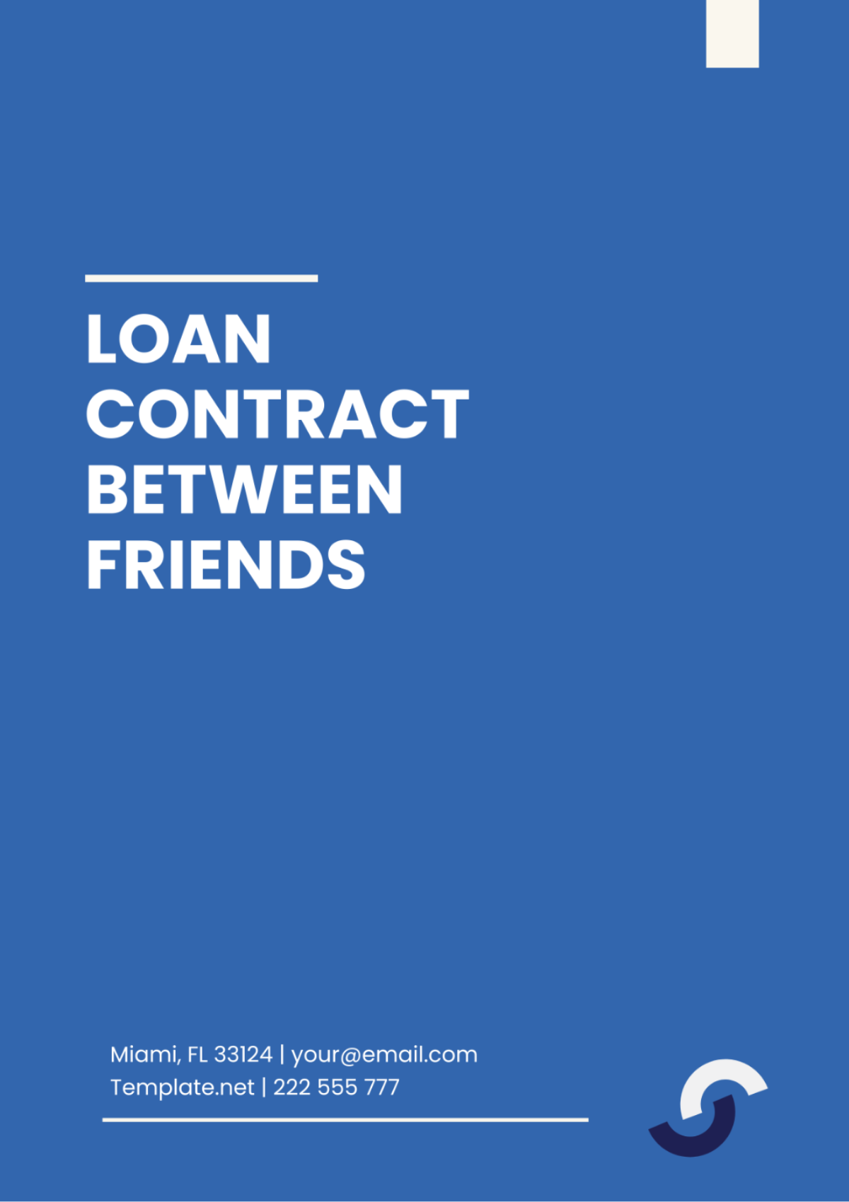 Loan Contract Between Friends Template - Edit Online & Download