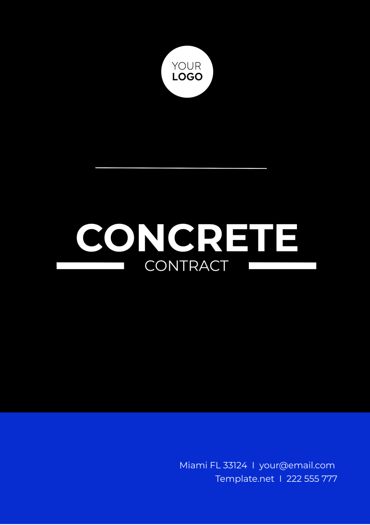 Free Concrete Contract Template to Edit Online