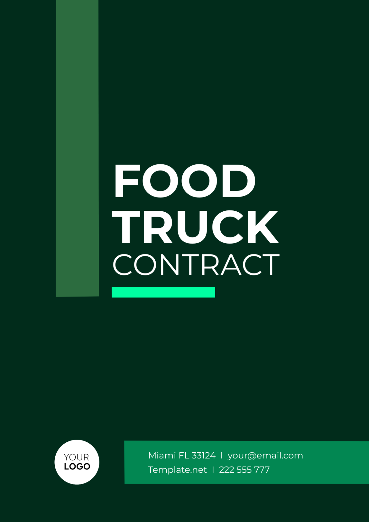 Food Truck Contract Template - Edit Online & Download