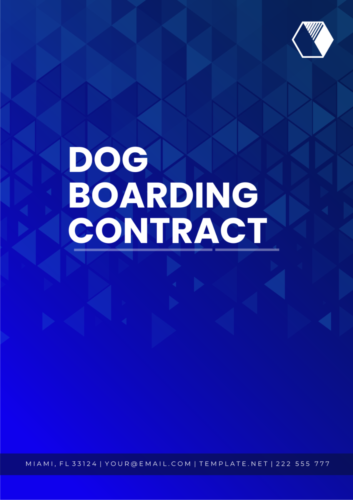 Dog Boarding Contract Template - Edit Online & Download