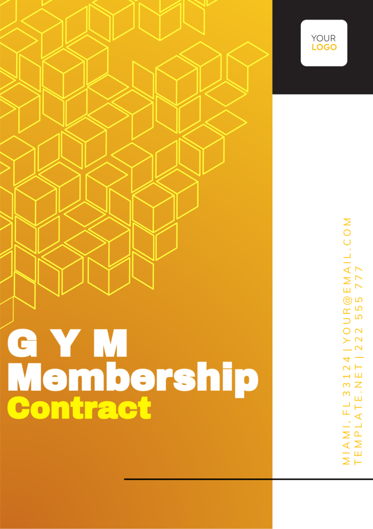 Gym Membership Contract Template - Edit Online & Download