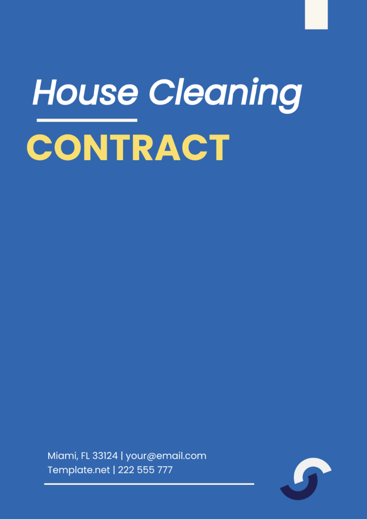 Free Cleaning Contract Templates Editable And Printable