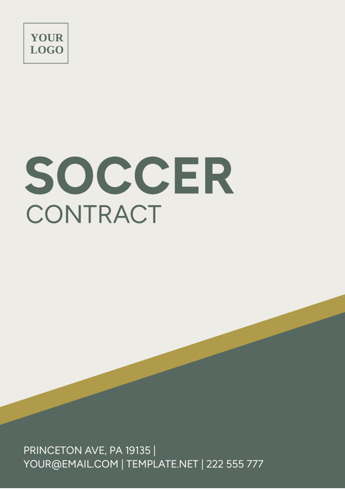 Soccer Contract Template - Edit Online & Download