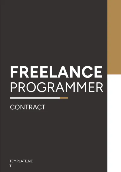 Free Freelance Programmer Contract Template to Edit Online