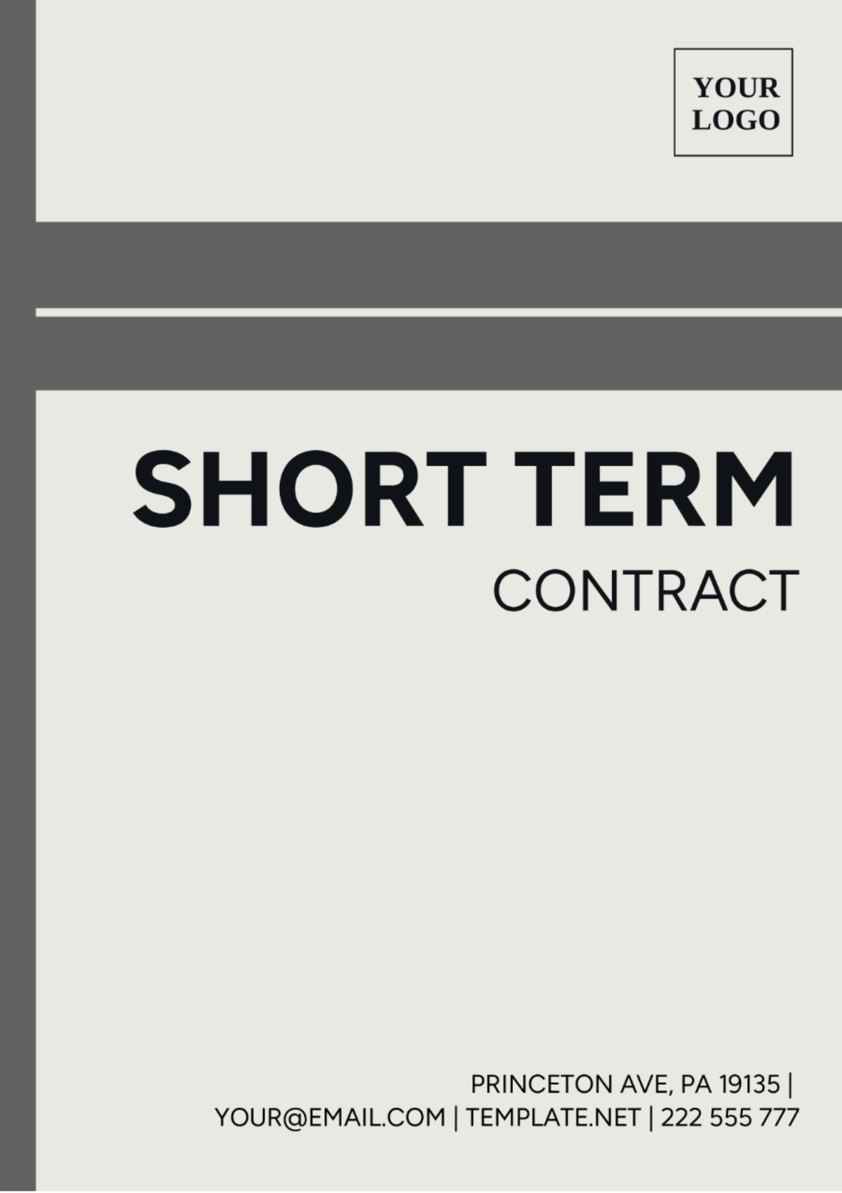 Short Term Contract Template - Edit Online & Download