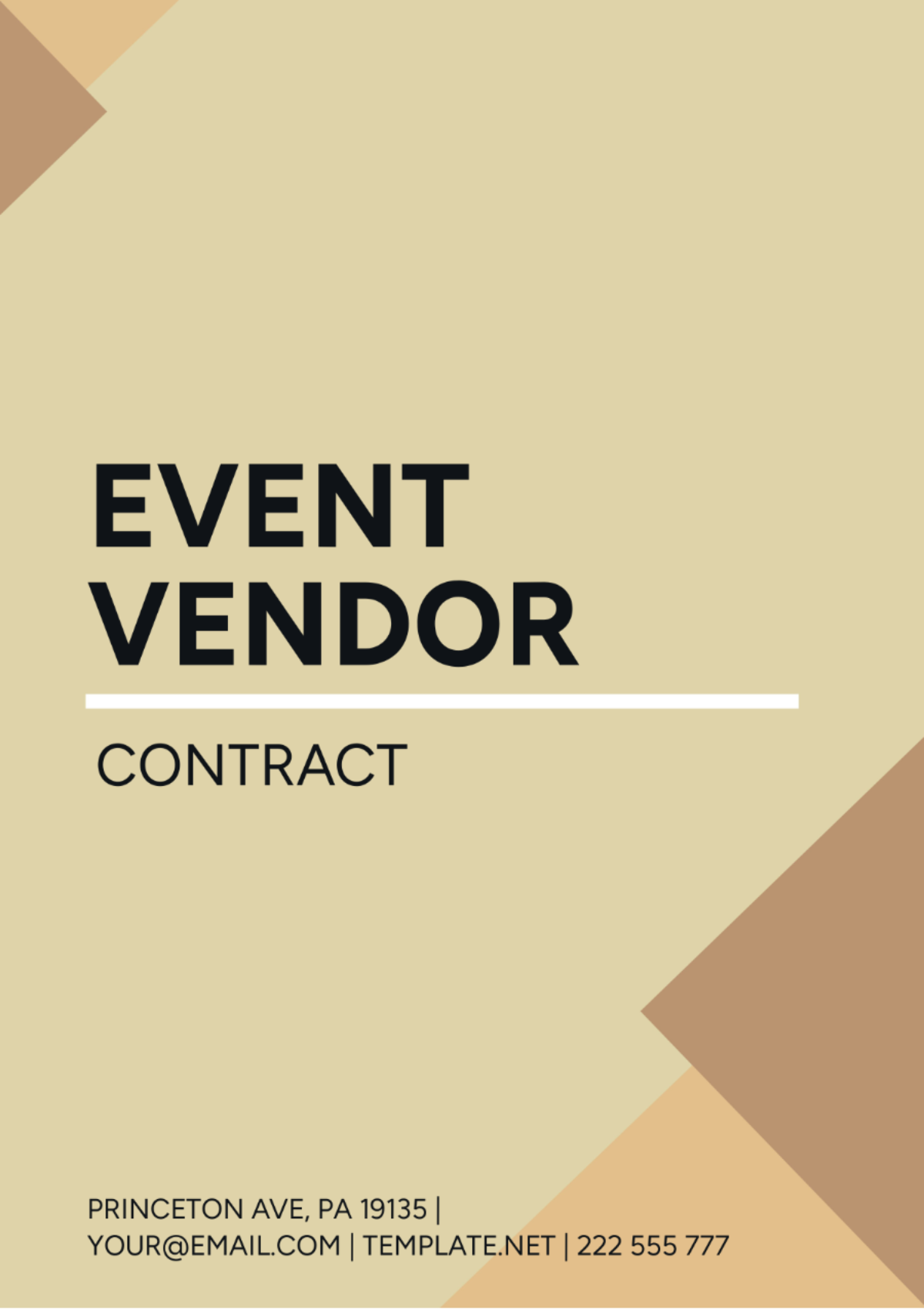 Event Vendor Contract Template - Edit Online & Download