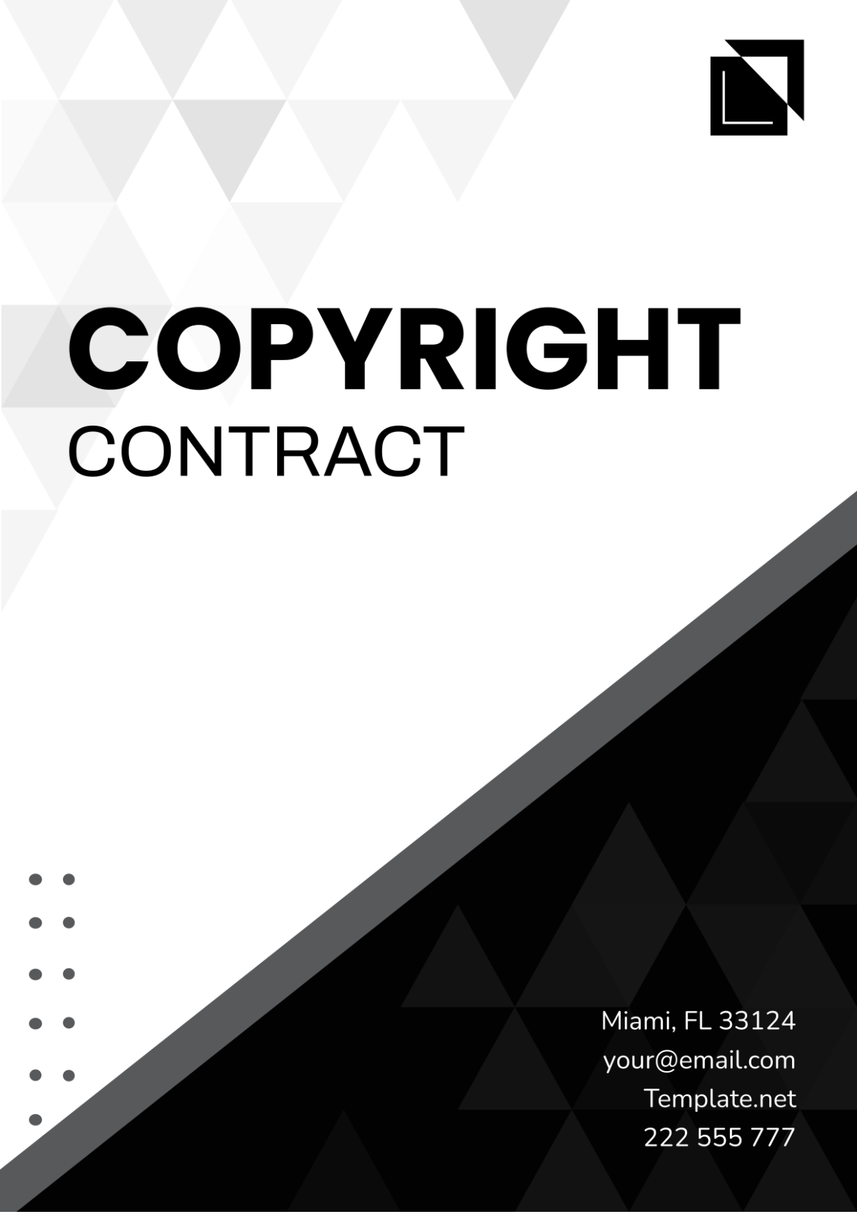 Copyright Contract Template Edit Online & Download Example