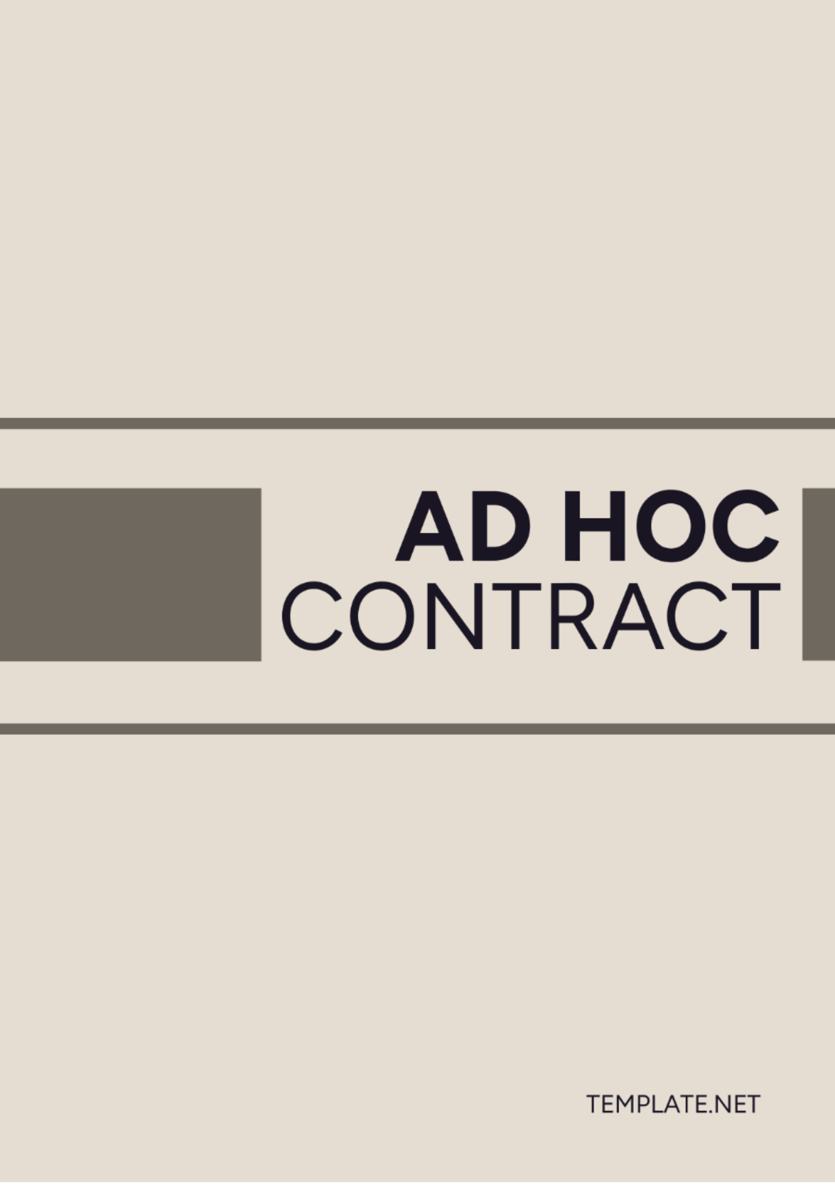 Ad HOC Contract Template - Edit Online & Download