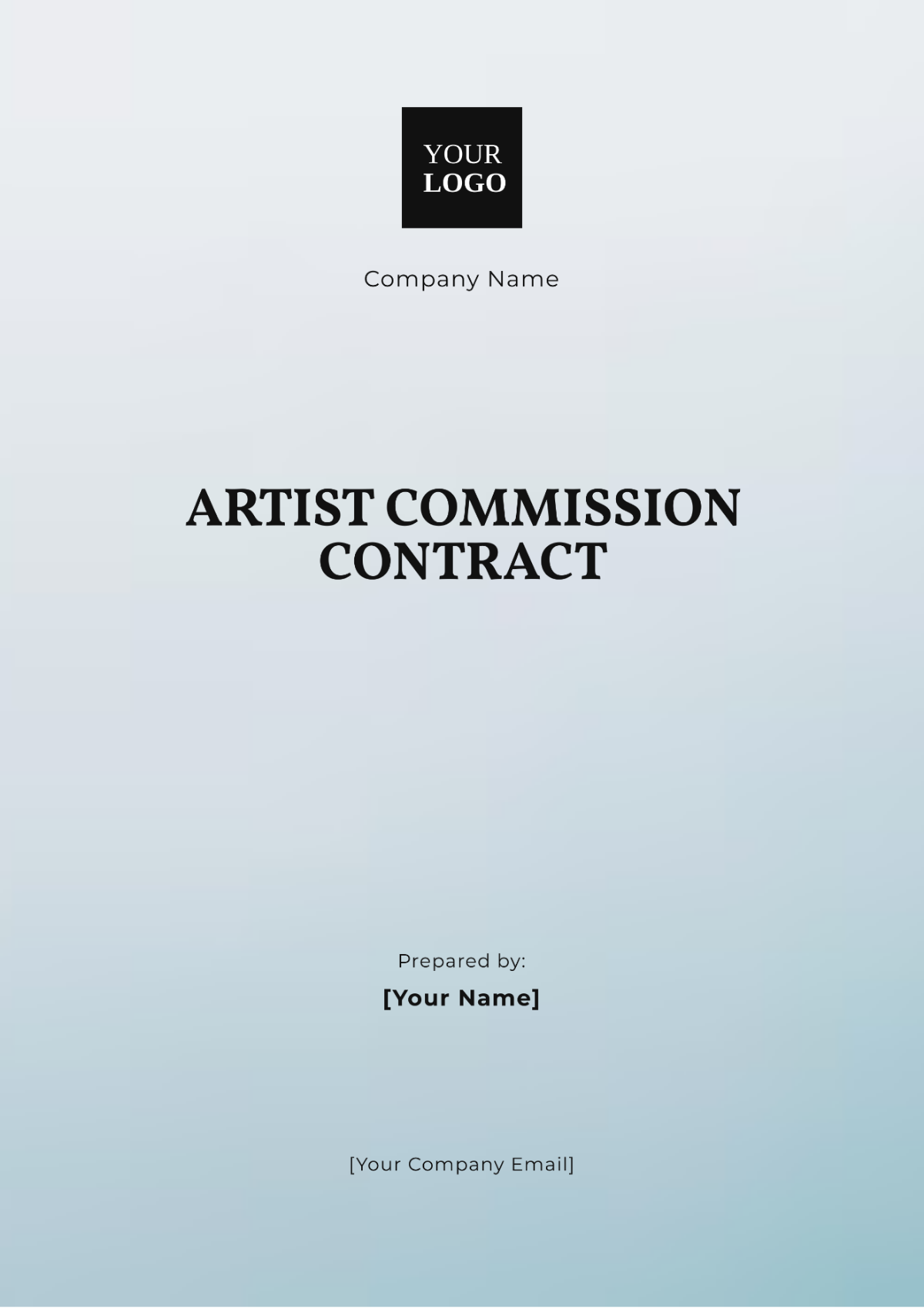 Artist Commission Contract Template - Edit Online & Download