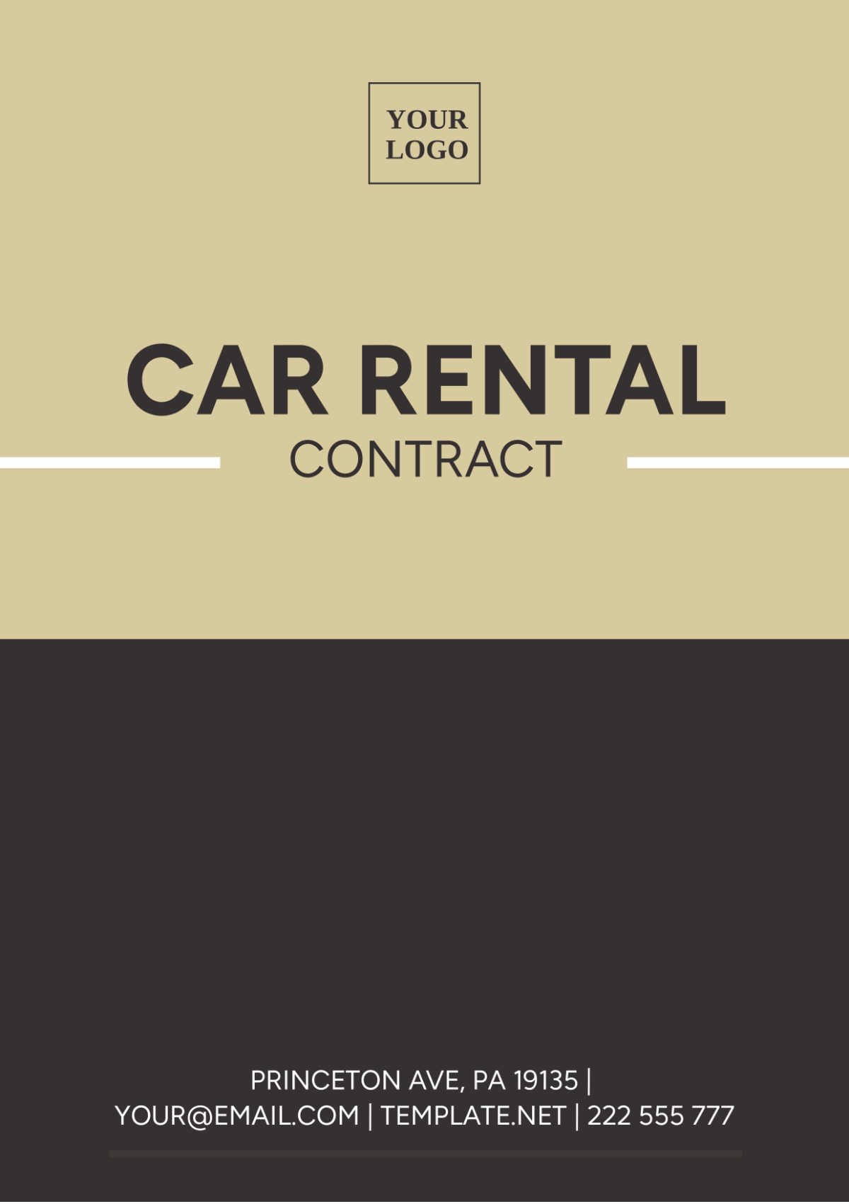 Car Rental Contract Template - Edit Online & Download