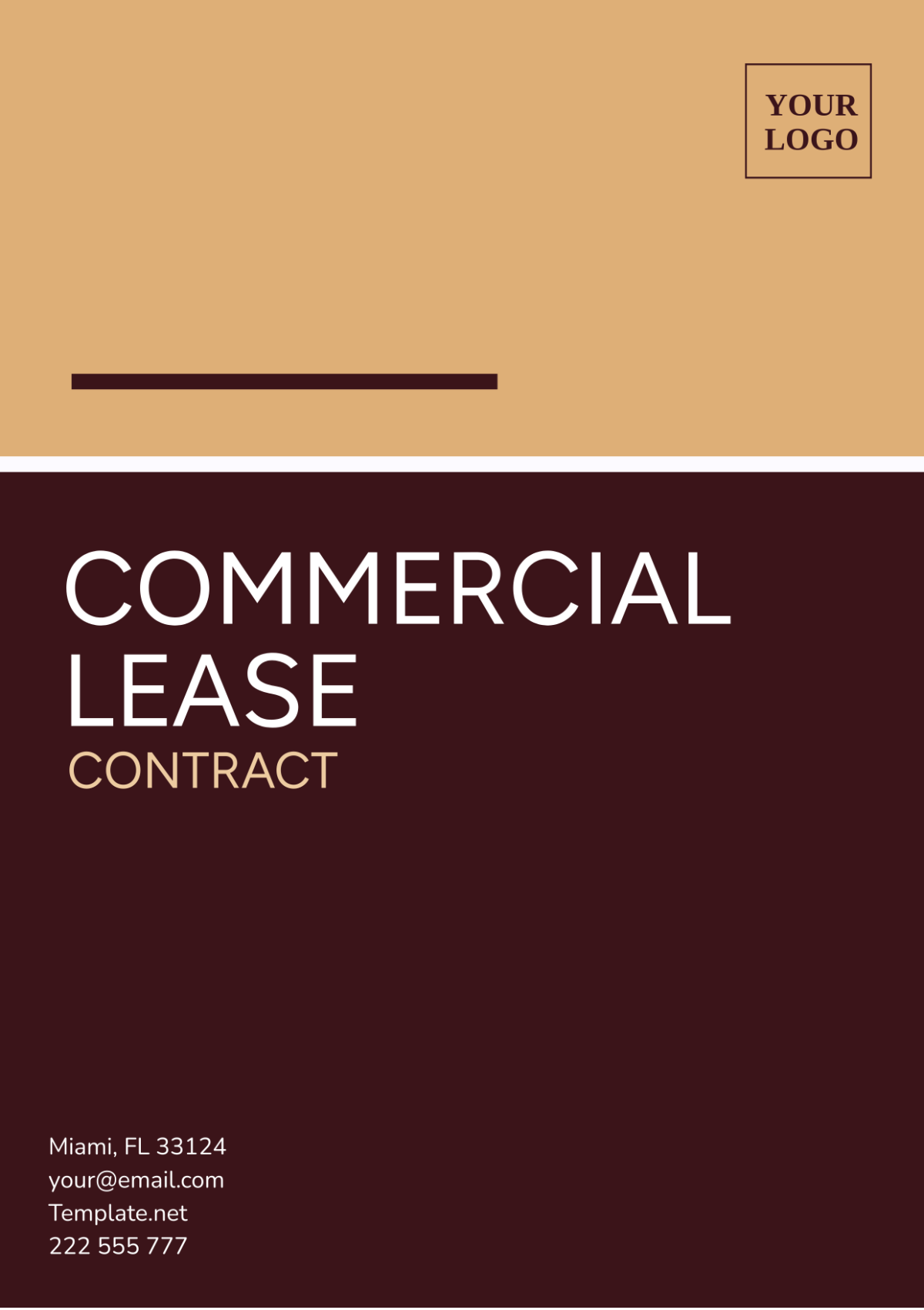 Commercial Lease Contract Template - Edit Online & Download