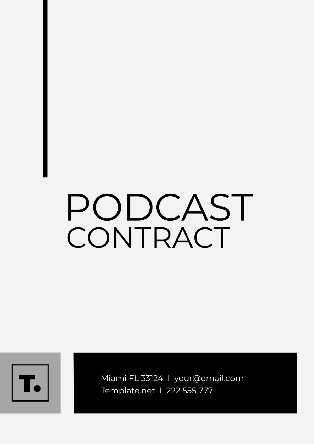 Podcast Contract Template - Edit Online & Download