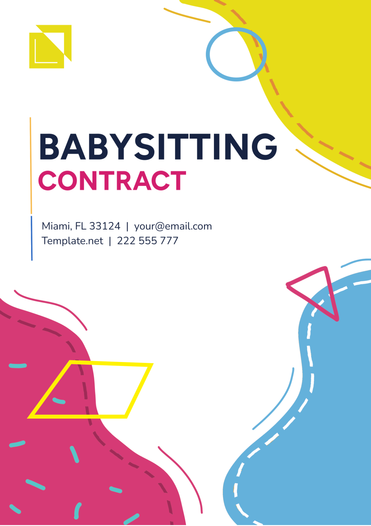 Babysitting Contract Template - Edit Online & Download