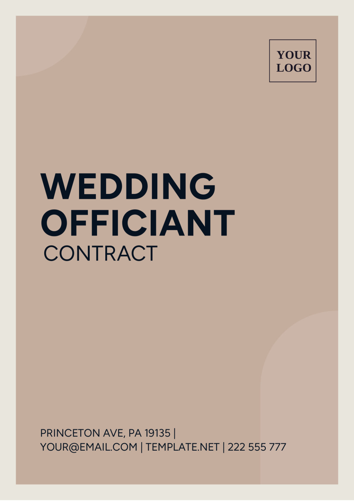 Wedding Officiant Contract Template - Edit Online & Download