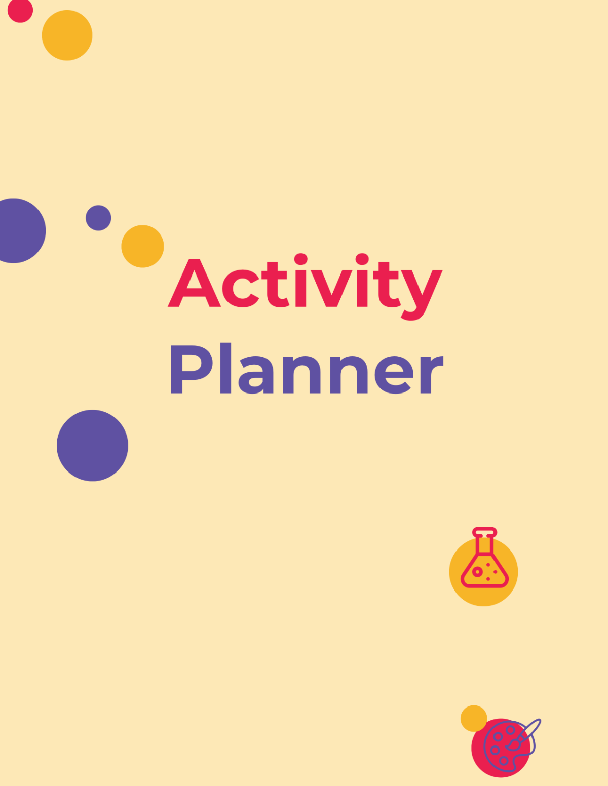 Free Activity Planner Template