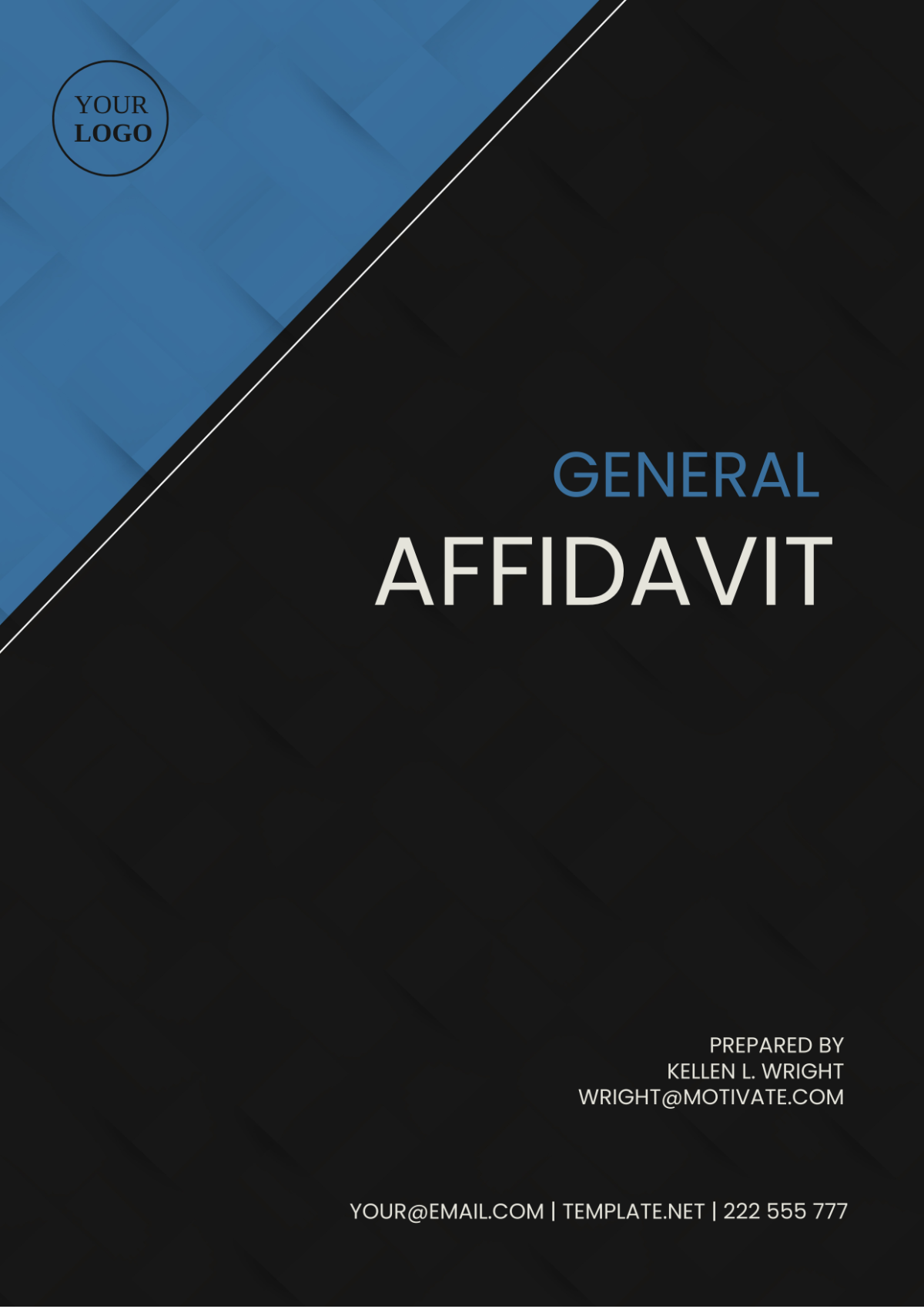 Alaska General Affidavit Template - Edit Online & Download