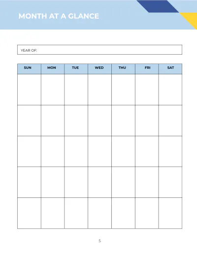 Free Social Media Content Planner Template to Edit Online