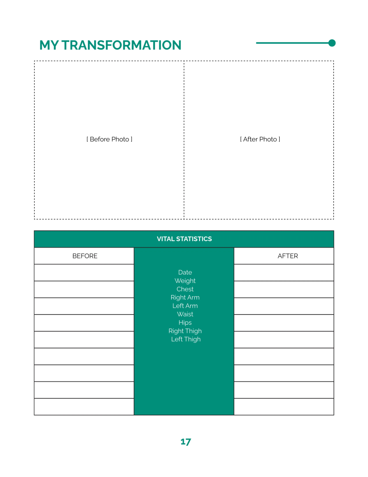 Free Fitness Planner Template to Edit Online