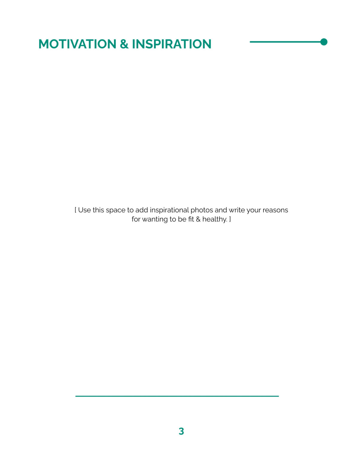 Free Fitness Planner Template to Edit Online