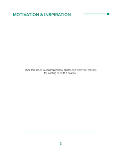 Free Fitness Planner Template to Edit Online