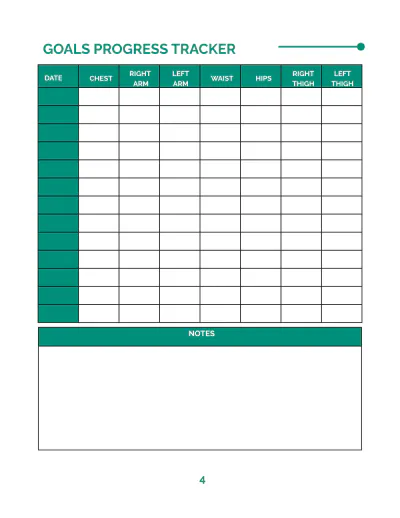 Free Fitness Planner Template to Edit Online