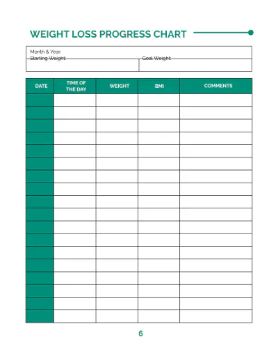 Free Fitness Planner Template to Edit Online