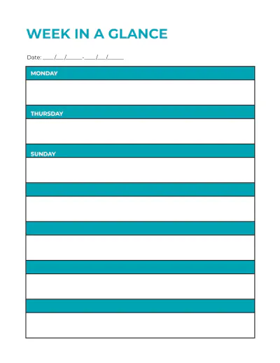 Free Basic Itinerary Planner Template to Edit Online