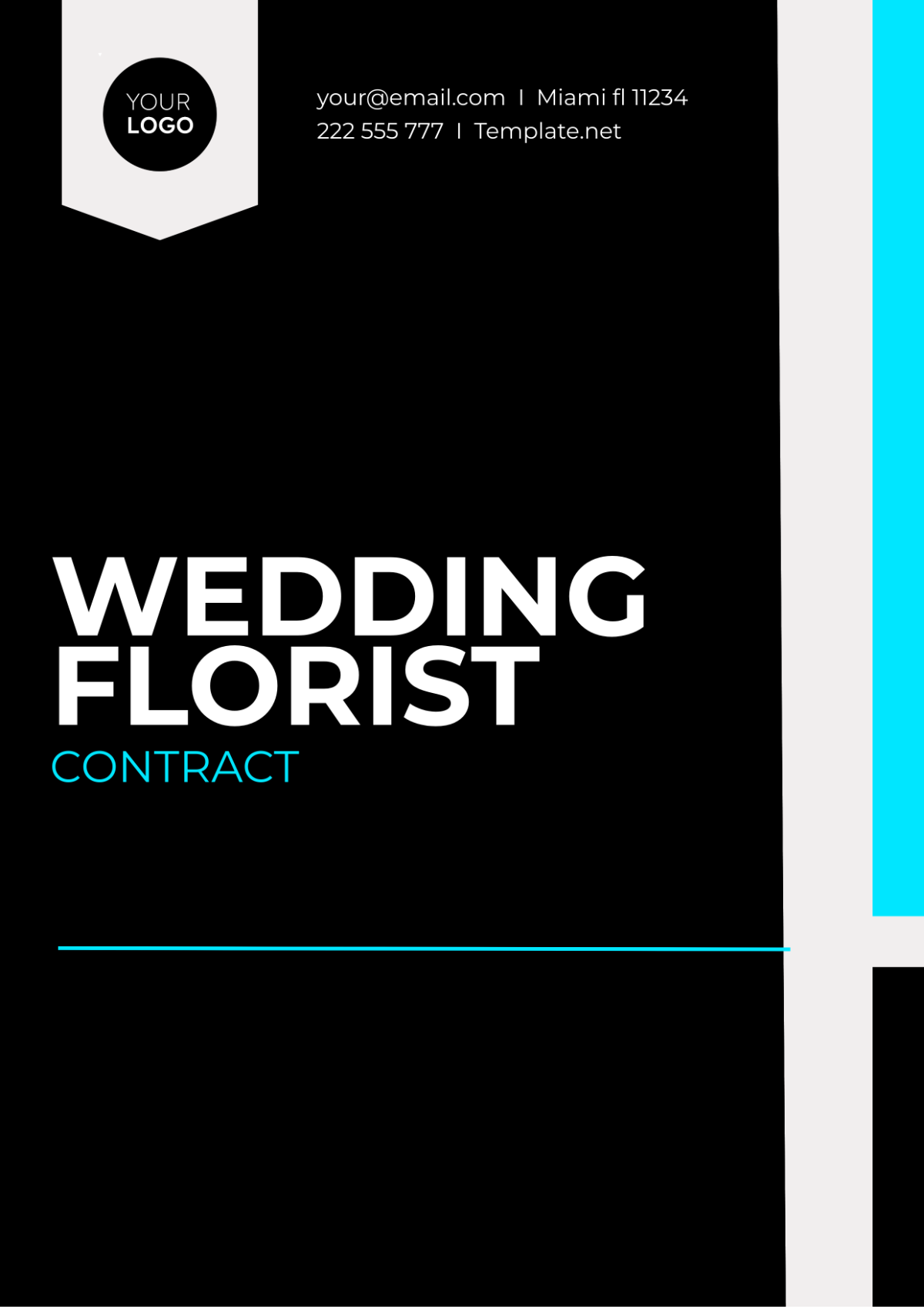 Wedding Florist Contract Template - Edit Online & Download