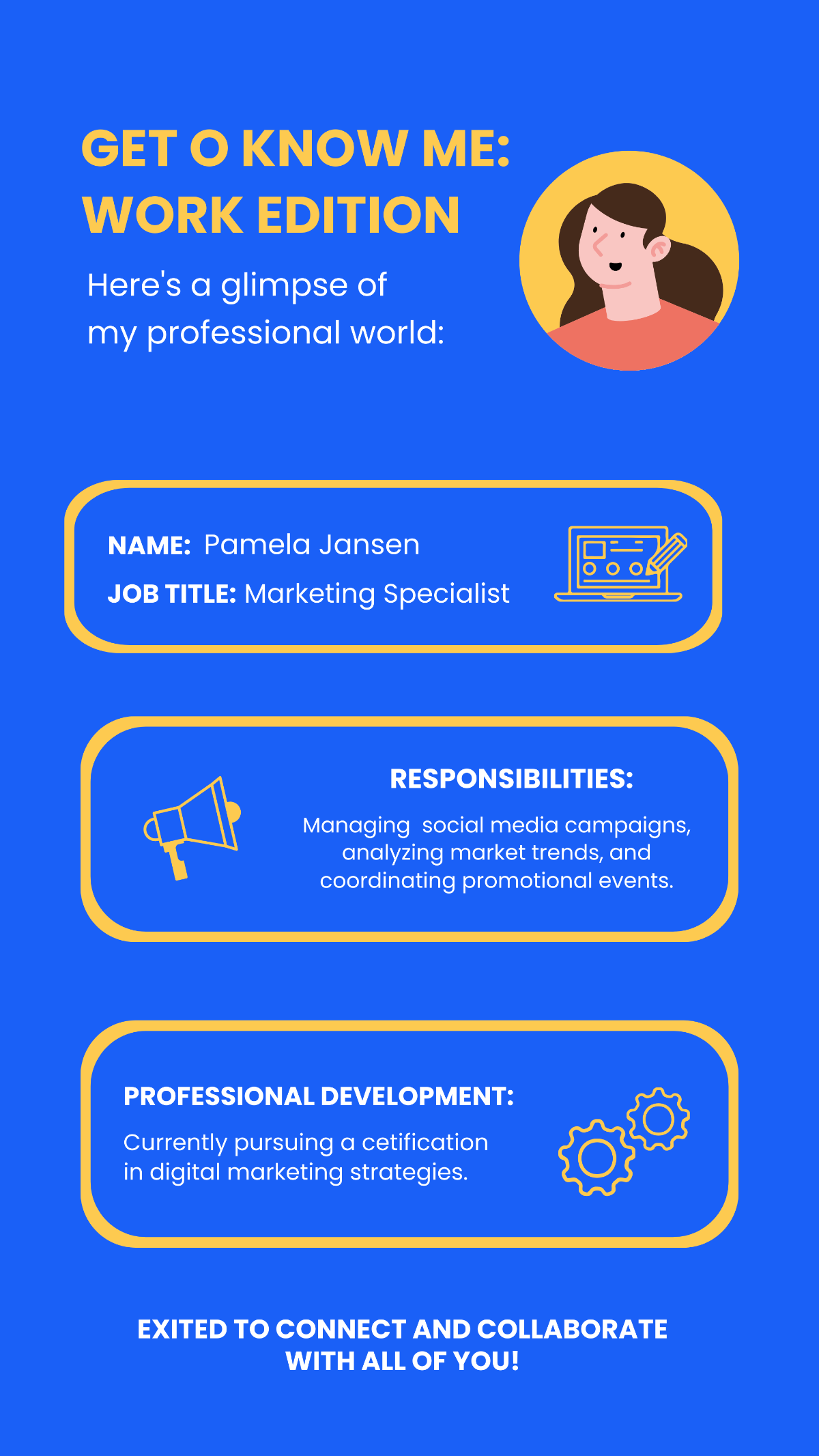 Get to Know Me Template For Work Template