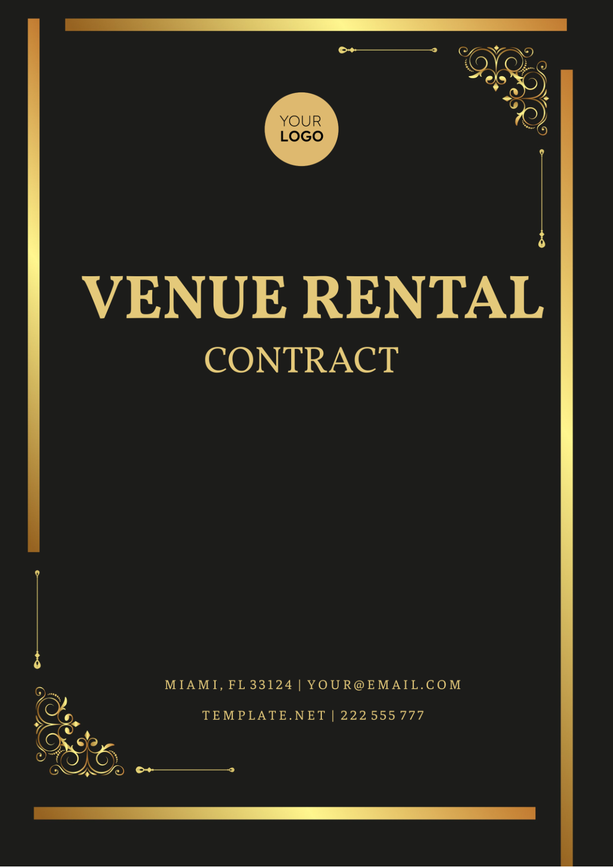 Venue Rental Contract Template - Edit Online & Download