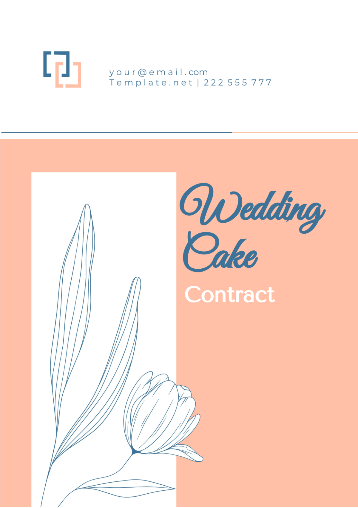 Wedding Cake Contract Template - Edit Online & Download