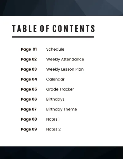 Free Teacher Weekly Planner Template to Edit Online